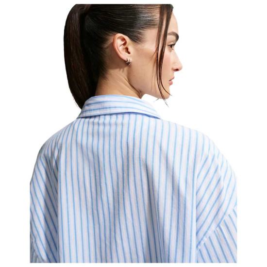 Nike Γυναικείο πουκάμισο Sportswear Chill Poplin Oversized Striped Shirt